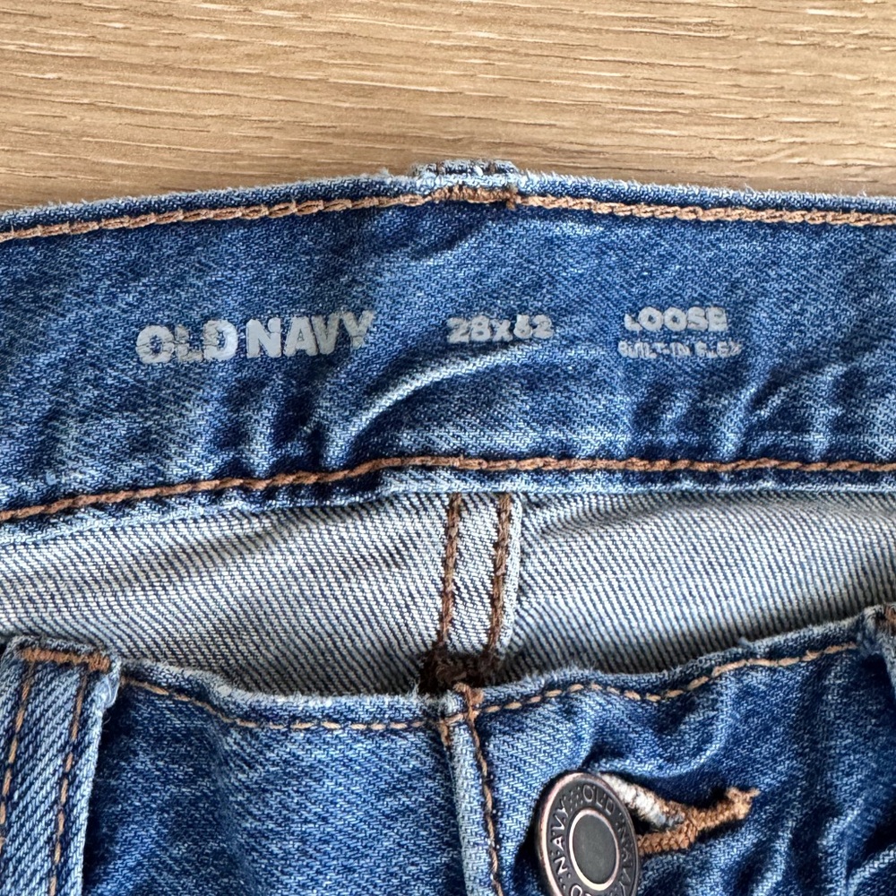 Old Navy Men's Loose Built-In Flex Blue Jeans‎ 28x32 - Picture 4 of 8